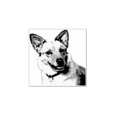 ペットカスタムポートレートスタンプ – ペット好きに最適 ラバースタンプ (インプリント)