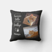 ペットカスタムメモリアルパーソナライズされた2形猫 クッション (裏面)