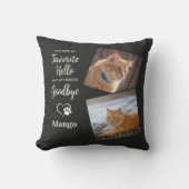 ペットカスタムメモリアルパーソナライズされた2形猫 クッション (正面)