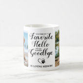 ペットカスタムメモリアル写真犬の手のプリントペットロス コーヒーマグカップ (中央)