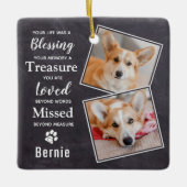 ペットカスタムメモリアル犬の思い出2 セラミックオーナメント (正面)