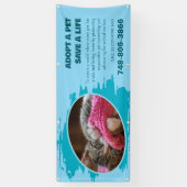 ペットカスタム写真バナー 横断幕 (縦)