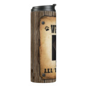 ペットカスタム写真指名手配ポスター タンブラー (回転左)