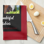 ペットカスタム写真 キッチンタオル (四つ折り)