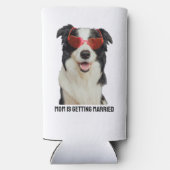 ペットカスタム愛犬または猫の発結婚表 スリム缶クーラー (裏面)