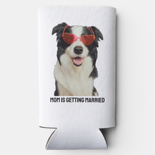 ペットカスタム愛犬または猫の発結婚表 スリム缶クーラー (裏面)