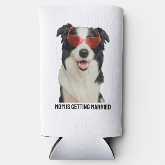 ペットカスタム愛犬または猫の発結婚表 スリム缶クーラー (正面)