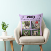 ペットカスタム犬の恋人4写真コラージュ クッション (椅子)