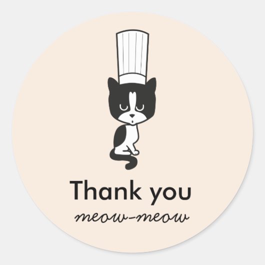 ペットカスタム猫犬トリート用のベーカリーラベル ラウンドシール (正面)