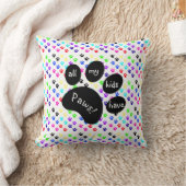 ペットカラフルプリントは、すべての私の子供は手を持っている!! クッション (ブランケット)