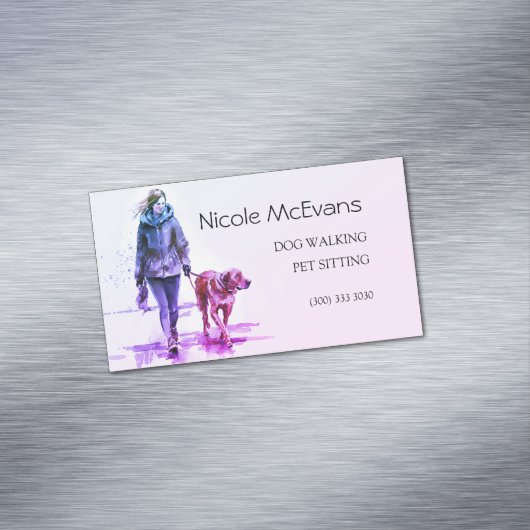 ペットカラフルモダンケアサービス マグネット名刺 (インサイチュ)