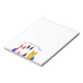 ペットカラフル好き向けモダンCatsメモ帳 ノートパッド (回転)