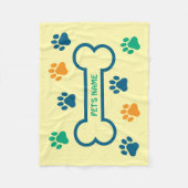 ペットカラフル毛布 フリースブランケット (正面)