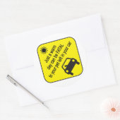 ペットカー熱警告シール ラウンドシール (封筒)