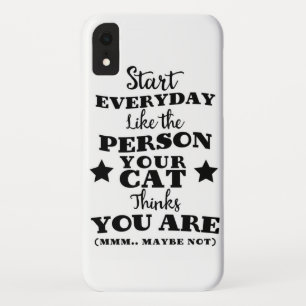 ペットキャットおもしろい引用文 iPhone XRケース