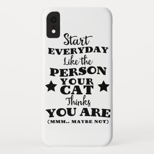 ペットキャットおもしろい引用文 Case-Mate iPhoneケース (裏面)