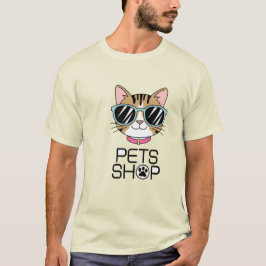 ペットキャットイラストレーションTシャツ Tシャツ