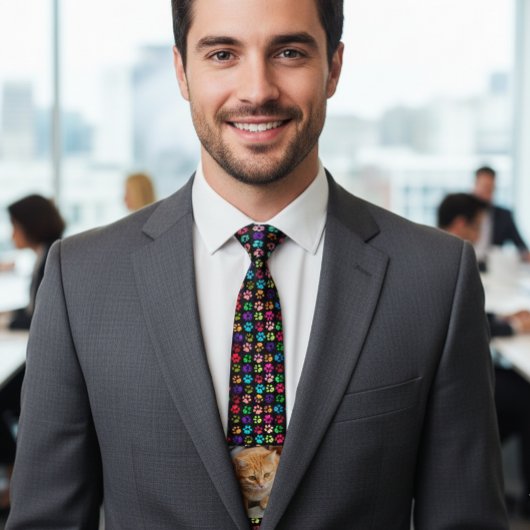 ペットキャットドッグ写真パーソナライズフォトポーズ ネクタイ