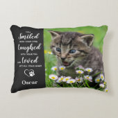 ペットキャットメモリアル記念 – 悔やみや弔慰ペットロス アクセントクッション (正面)