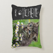 ペットキャットメモリアル記念 – 悔やみや弔慰ペットロス アクセントクッション (正面(垂直))