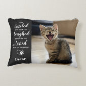 ペットキャットメモリアル記念 – 悔やみや弔慰ペットロス アクセントクッション (裏面)