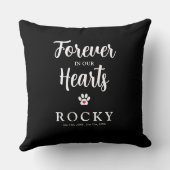 ペットキャットメモリアル4写真コラージュ&引用文 クッション (裏面)