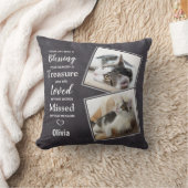 ペットキャットメモリアル – ペット悔やみや弔慰引用文キャットペット写真 クッション (ブランケット)