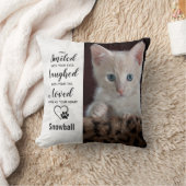 ペットキャットメモリカスタムアル悔やみや弔慰ペットロス クッション (ブランケット)
