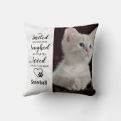 ペットキャットメモリカスタムアル悔やみや弔慰ペットロス クッション (裏面)