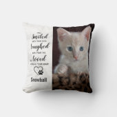 ペットキャットメモリカスタムアル悔やみや弔慰ペットロス クッション (正面)
