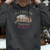 ペットキャットレッドグリーンピンクウォーター色のおもしろいクリスマス パーカ