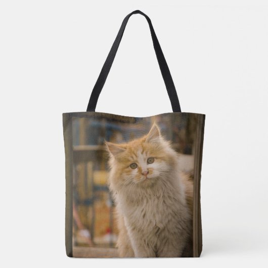 ペットキャッパーソナライズされたト写真オールオーバープリント トートバッグ (裏面)