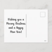 ペットキャッパーソナライズされたト写真マイオウィクリスマス シーズンポストカード (裏面)