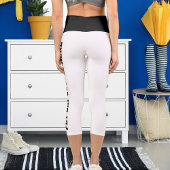 ペットキャッパーソナライズされたト引用文オン白黒 カプリレギンス