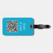 ペットキャリアのQRコードに紛失時の連絡先と名前、写真を登録 ラゲッジタグ (裏面横)