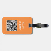 ペットキャリアスキャン紛失QRコード携帯電話名写真 ラゲッジタグ (裏面横)