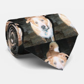 ペットクイーンズランドのヒーラー犬のタイル張り写真 ネクタイ (ロール)