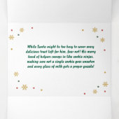 ペットクッキー付きクリスマスカーフレンドリードレシピ 三つ折りクリスマスカード (内部中)