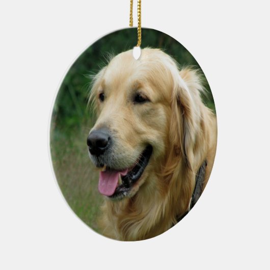 ペットクリスマスの写真の現在の記念品 セラミックオーナメント (右)