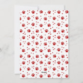 ペットクリスマスドッグ写真赤 シーズンカード (裏面)