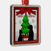 ペットクリスマスドッグ&キャットプレミアムオーナメント メタルオーナメント (右)