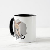 ペットクールの名前と写真 マグカップ (正面左)