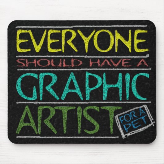 ペットグラフィックアーティストのマウスパッド マウスパッド (正面)