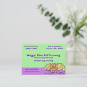 ペットグルーミングのアポイントメントカード 予約カード (スタンド正面)