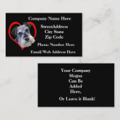 ペットグルーミングのサンプル8 名刺 (正面/裏面)