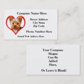 ペットグルーミングのサンプル9 名刺 (正面/裏面)