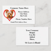 ペットグルーミングのサンプル9 名刺 (正面/裏面)