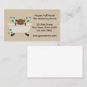 ペットグルーミングのサービス業カード 名刺 (正面/裏面)