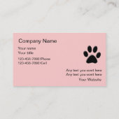 ペットグルーミングの名刺 名刺 (裏面)