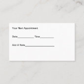 ペットグルーミングアポイントメントリマインダー名刺 名刺 (裏面)